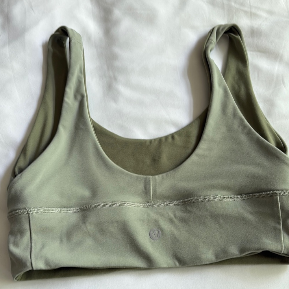 Lululemon Olive Green/light green Women's Sports Bra - Picture 5 of 5